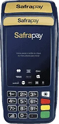 Máquina de cartão Safrapay com bobina 3G | Máquina de Cartão Boa