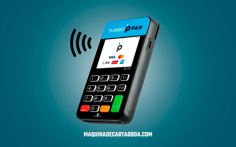 Máquina de cartão do PAN sem bobina tem tecnologia NFC