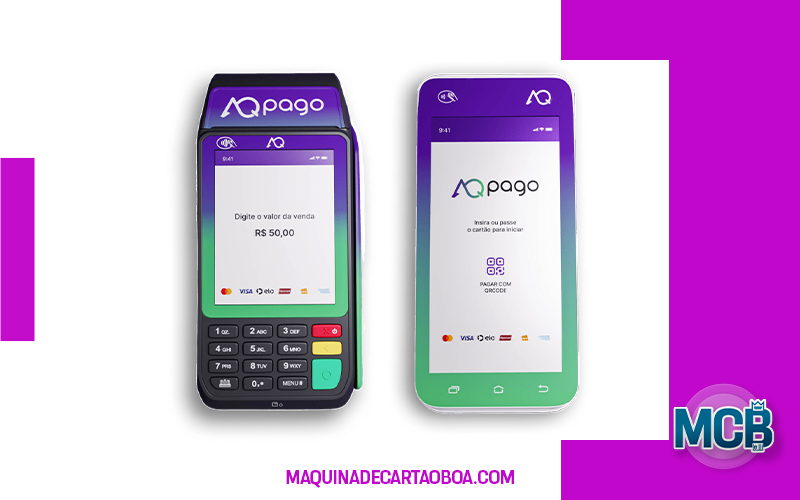 Quais são as máquinas de cartão AqPago disponíveis para seu estabelecimento?