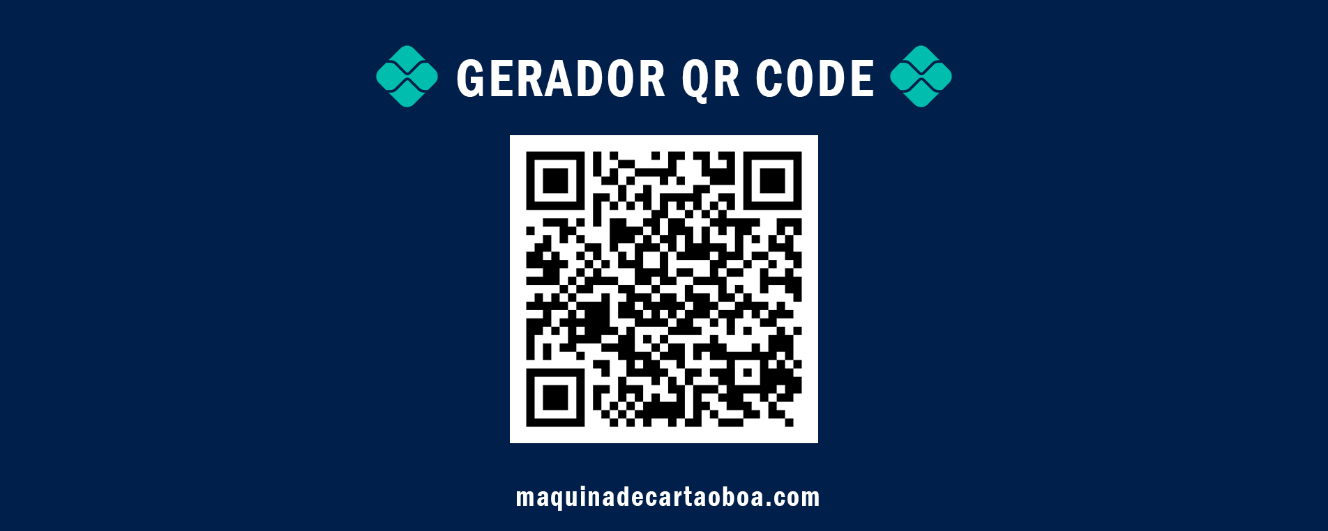 Gerador QR Code1.jpg | Máquina de Cartão Boa