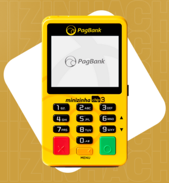 Minizinha Chip 3 Conheça a nova máquina de cartão da PagBank