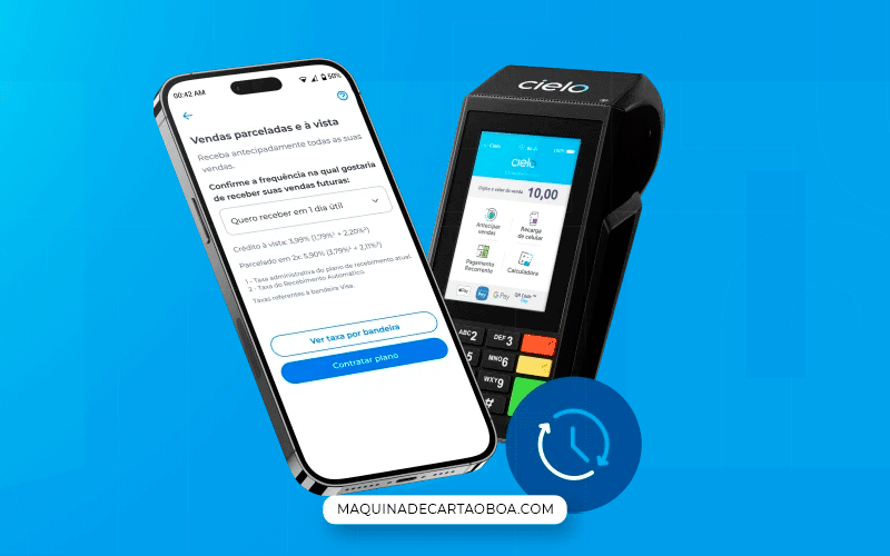 Maquininha Cielo taxas quais sao | Máquina de Cartão Boa